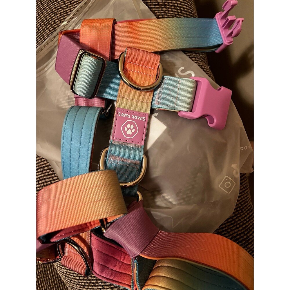 NEW Spark Paws Comfort Control No-Pull Dog Harness Size S Pastel Icing